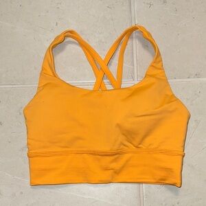 Lululemon Orange Sports Bra with padding